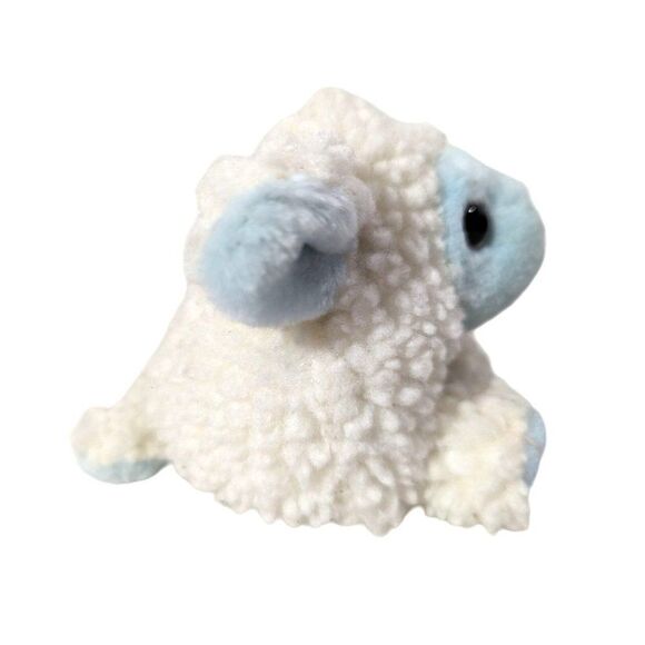 Swibco Puffkins Bluebelle the Lamb Plush DOB 4-11-98 Blue White 5 x 4 x 4.5 Inch - Picture 3 of 5